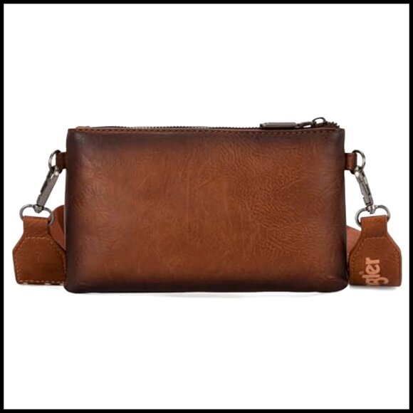 Vegan Leather Crossbody Wallet Purse with Detachable Strap, Multi-Function - Picture 6 of 7